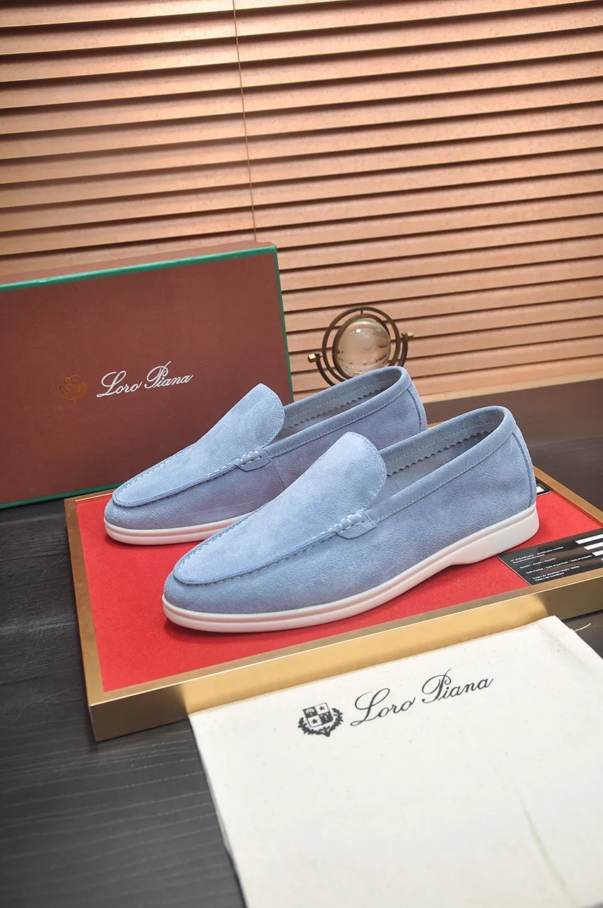 Men's shoes 💰400💶[𝐥𝐨𝐫𝐨 𝐏𝐢𝐚𝐧𝐚] [Couple model] High-end quality, affordable price, LP classic loafers, Italian treasure brand, the only brand that can match Hermès! Only after wearing it do we know that we can’t live up to our feet. Women’s code: 35-40 (customized sizes 34, 41, 42 are non-returnable) Men’s code: 38-44 (customized 45, 46, 47, 48 are non-refundable) Fabric: Customized imported cashmere Lining: Customized imported fetal cowhide Foot: Imported benzene-dyed calfskin Outsole: Exclusive original glass rubber outsole